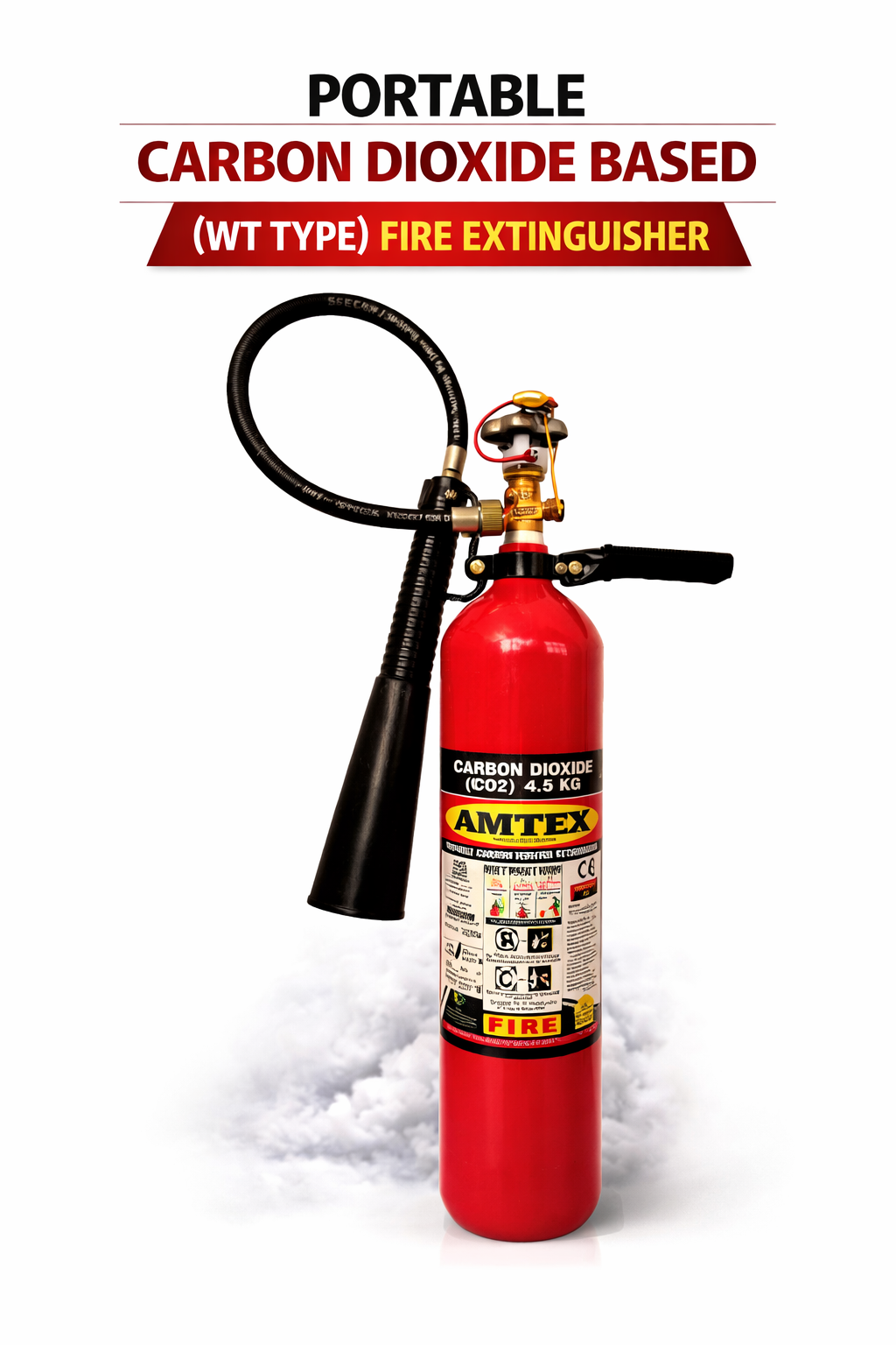 Portable Carbon Dioxide Based (WT Type) Fire Extinguisher [2Kg]