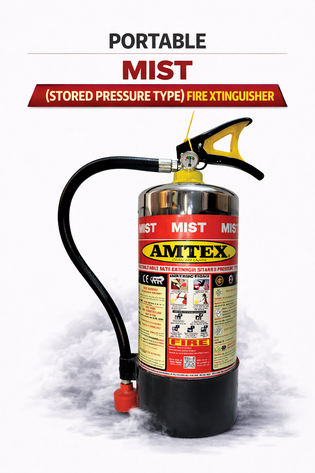 Portable Mist (Stored Pressure Type) Fire Extinguisher